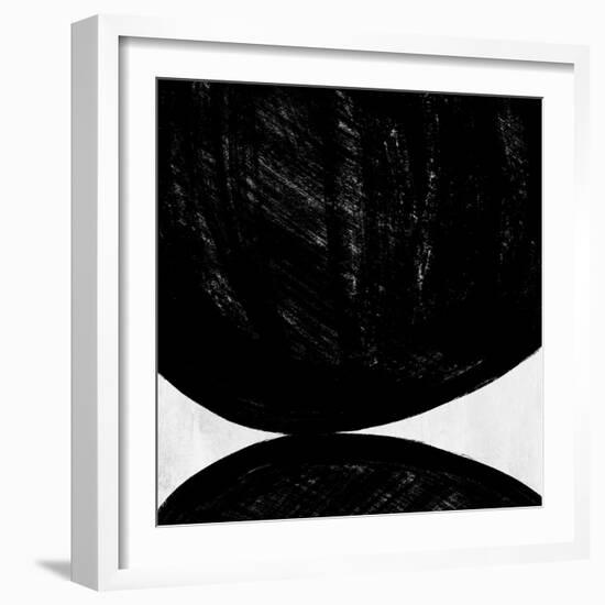 Abstract Black and White No.46-Robert Hilton-Framed Art Print