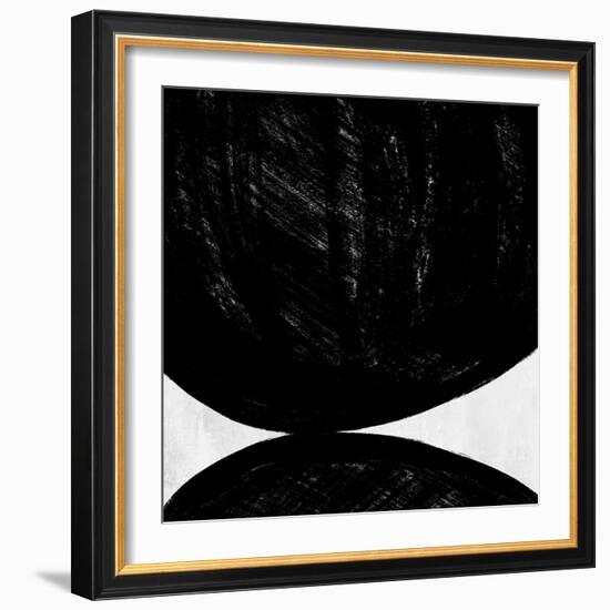 Abstract Black and White No.46-Robert Hilton-Framed Art Print