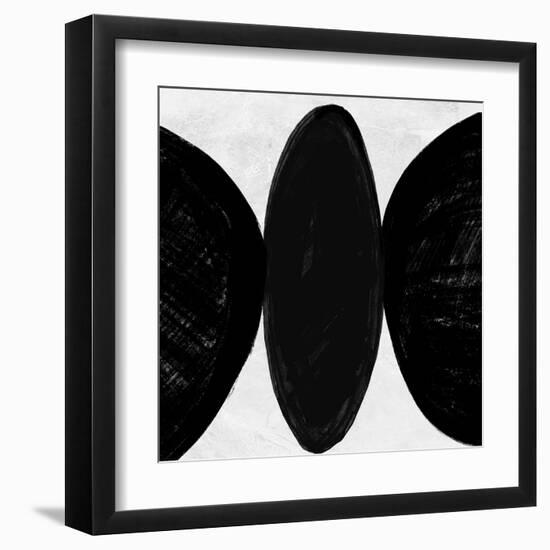 Abstract Black and White No.47-Robert Hilton-Framed Art Print