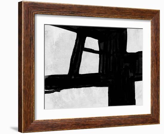 Abstract Black and White No.48-Robert Hilton-Framed Art Print