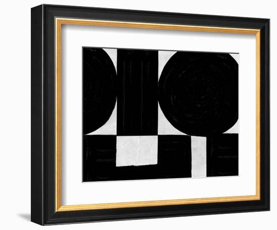 Abstract Black and White No.53-Robert Hilton-Framed Art Print