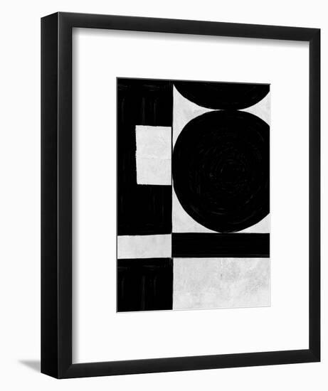 Abstract Black and White No.54-Robert Hilton-Framed Art Print