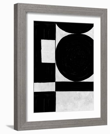 Abstract Black and White No.54-Robert Hilton-Framed Art Print