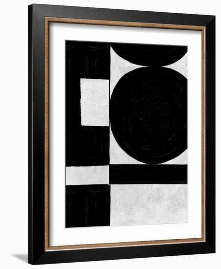 Abstract Black and White No.54-Robert Hilton-Framed Art Print