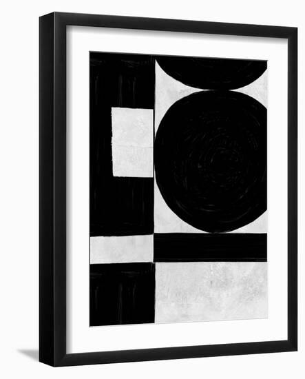 Abstract Black and White No.54-Robert Hilton-Framed Art Print