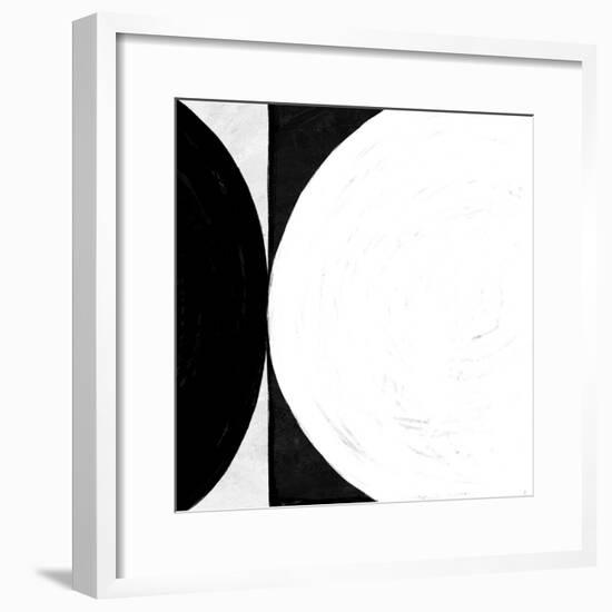 Abstract Black and White No.64-Robert Hilton-Framed Art Print