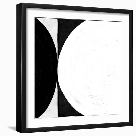 Abstract Black and White No.64-Robert Hilton-Framed Art Print