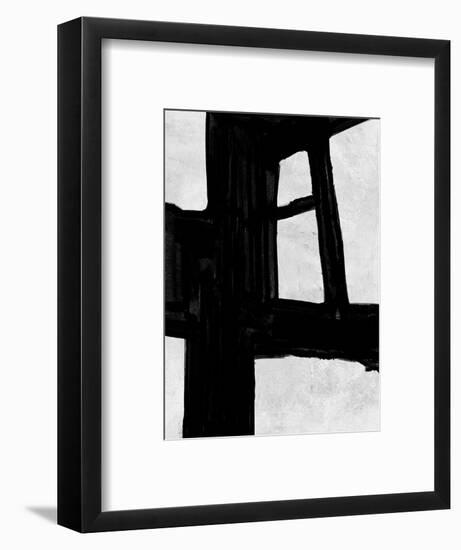 Abstract Black and White No.71-Robert Hilton-Framed Art Print