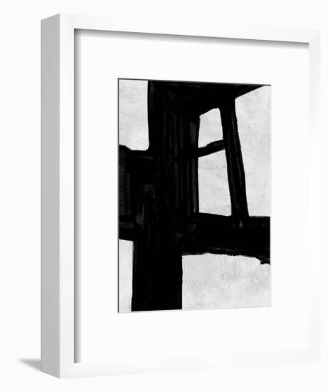 Abstract Black and White No.71-Robert Hilton-Framed Art Print