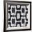 Abstract Black And White Pavement Pattern-cienpies-Framed Art Print