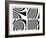 Abstract - Black And White-frenta-Framed Art Print