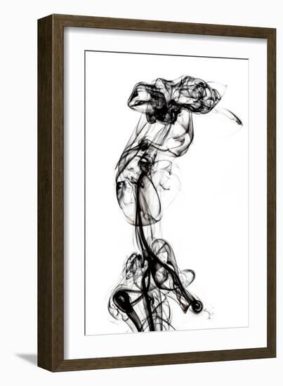 Abstract Black Smoke - Chimera Woman-Philippe HUGONNARD-Framed Art Print