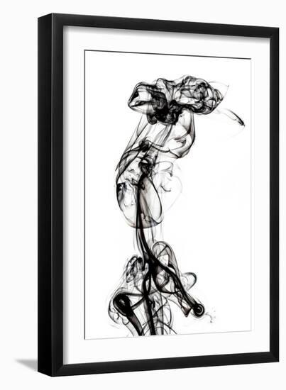 Abstract Black Smoke - Chimera Woman-Philippe HUGONNARD-Framed Art Print