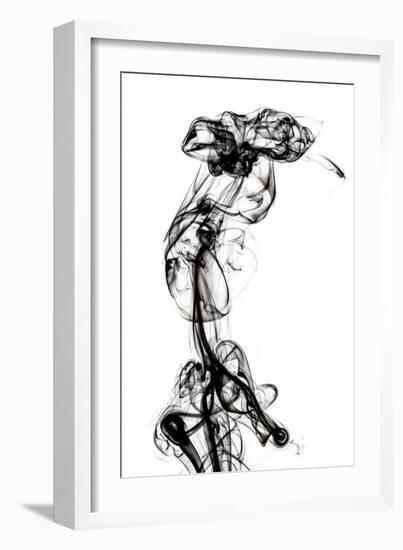 Abstract Black Smoke - Chimera Woman-Philippe HUGONNARD-Framed Art Print