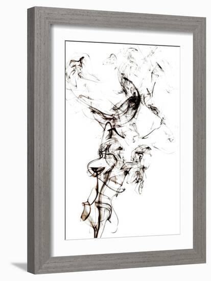 Abstract Black Smoke - Horse Fever-Philippe HUGONNARD-Framed Art Print