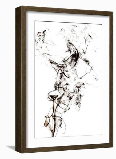 Abstract Black Smoke - Horse Fever-Philippe HUGONNARD-Framed Art Print