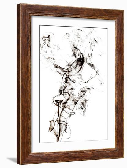 Abstract Black Smoke - Horse Fever-Philippe HUGONNARD-Framed Art Print