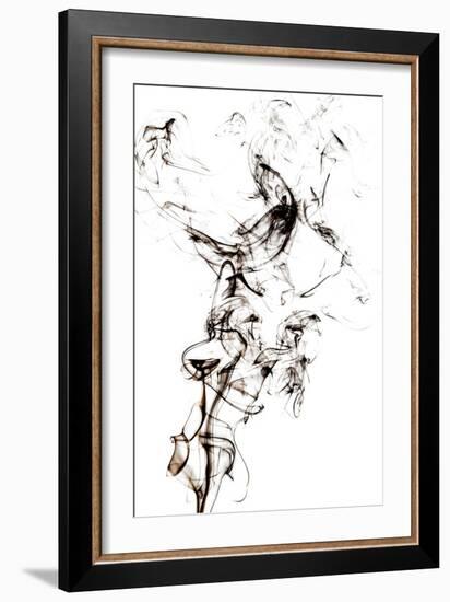 Abstract Black Smoke - Horse Fever-Philippe HUGONNARD-Framed Art Print