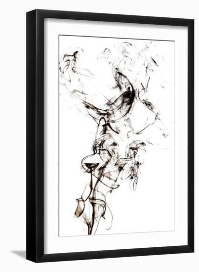 Abstract Black Smoke - Horse Fever-Philippe HUGONNARD-Framed Art Print