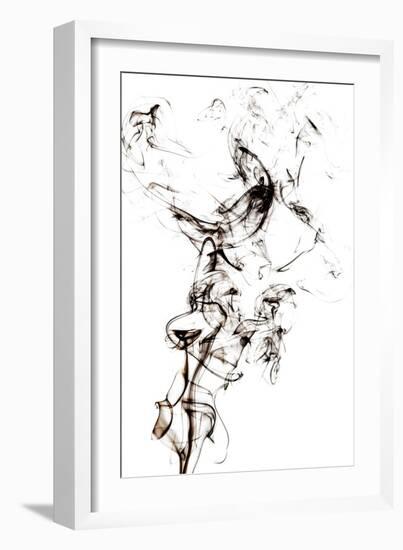 Abstract Black Smoke - Horse Fever-Philippe HUGONNARD-Framed Art Print