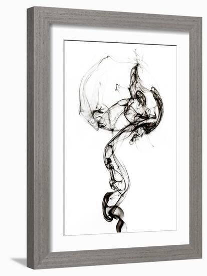 Abstract Black Smoke - Medusa-Philippe HUGONNARD-Framed Art Print
