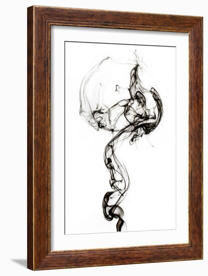 Abstract Black Smoke - Medusa-Philippe HUGONNARD-Framed Art Print