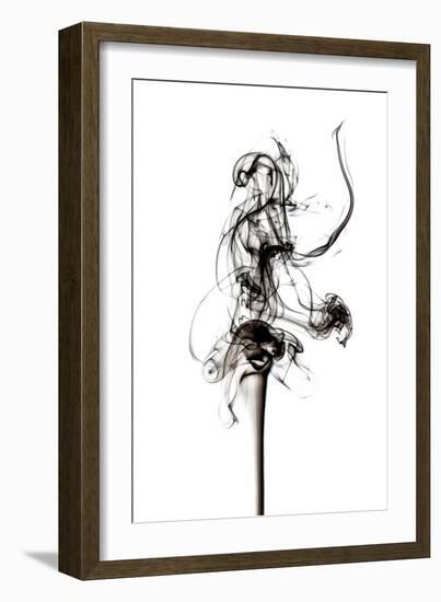 Abstract Black Smoke - Prima Ballerina-Philippe HUGONNARD-Framed Art Print