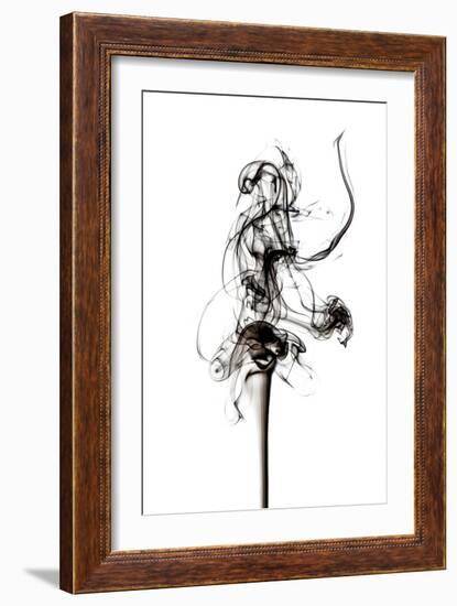 Abstract Black Smoke - Prima Ballerina-Philippe HUGONNARD-Framed Art Print