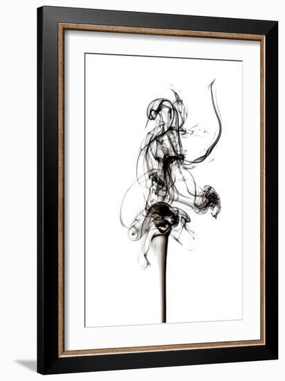 Abstract Black Smoke - Prima Ballerina-Philippe HUGONNARD-Framed Art Print