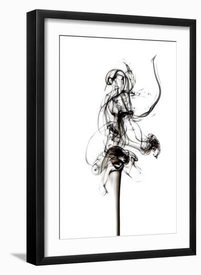 Abstract Black Smoke - Prima Ballerina-Philippe HUGONNARD-Framed Art Print