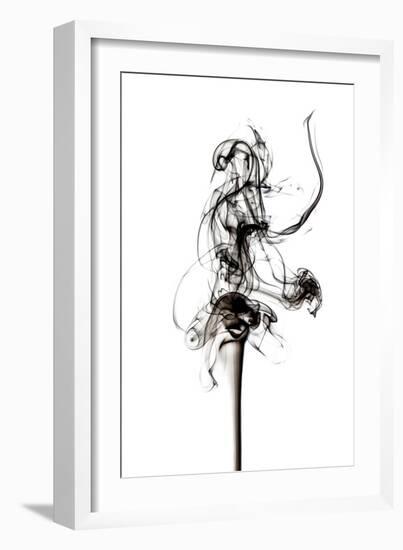 Abstract Black Smoke - Prima Ballerina-Philippe HUGONNARD-Framed Art Print