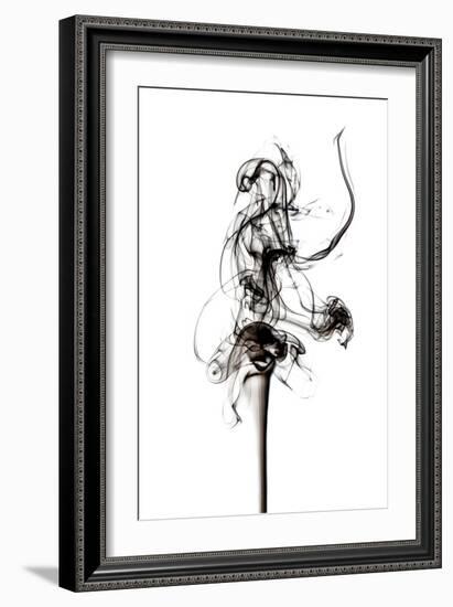 Abstract Black Smoke - Prima Ballerina-Philippe HUGONNARD-Framed Art Print