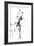 Abstract Black Smoke - The Dancer-Philippe HUGONNARD-Framed Art Print