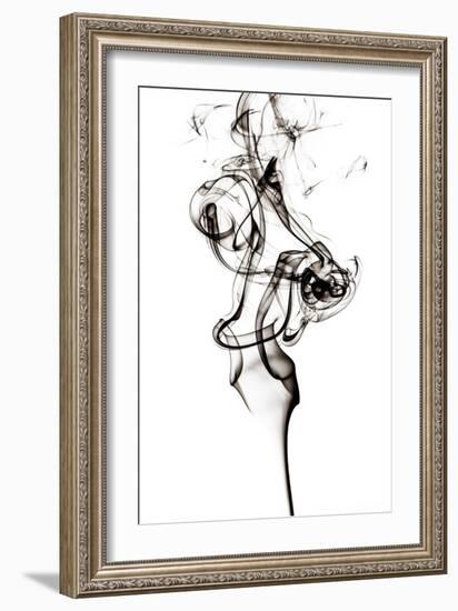 Abstract Black Smoke - Tulip Dream-Philippe HUGONNARD-Framed Art Print