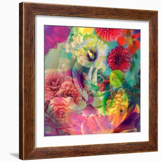 Abstract Blossoms Layered Photographs-Alaya Gadeh-Framed Photographic Print