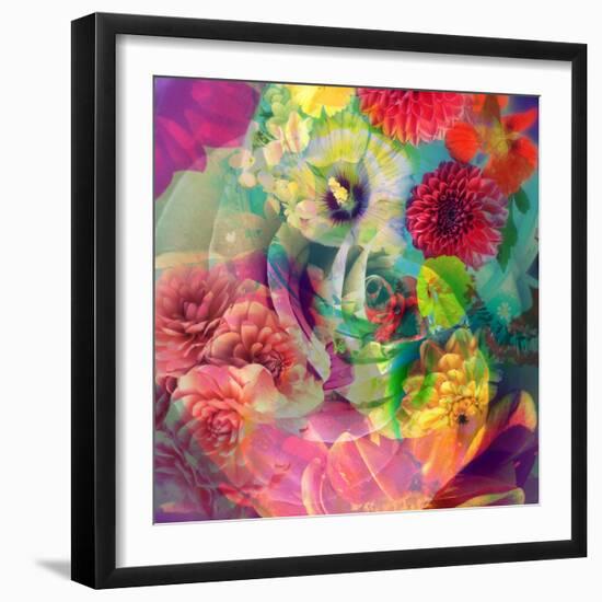 Abstract Blossoms Layered Photographs-Alaya Gadeh-Framed Photographic Print