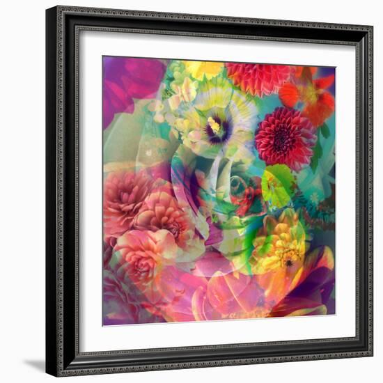 Abstract Blossoms Layered Photographs-Alaya Gadeh-Framed Photographic Print