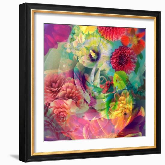 Abstract Blossoms Layered Photographs-Alaya Gadeh-Framed Photographic Print