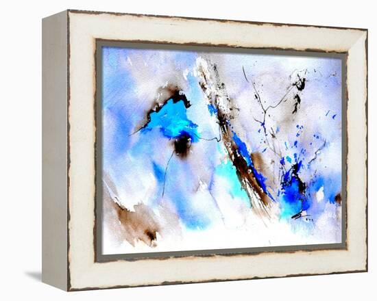 Abstract Blue 236874-Pol Ledent-Framed Stretched Canvas