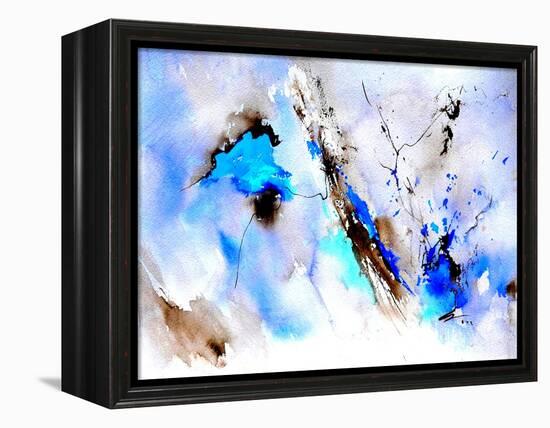 Abstract Blue 236874-Pol Ledent-Framed Stretched Canvas