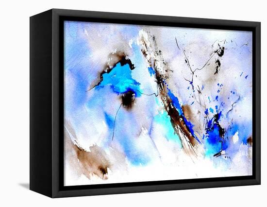 Abstract Blue 236874-Pol Ledent-Framed Stretched Canvas