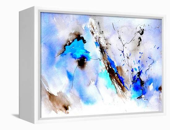 Abstract Blue 236874-Pol Ledent-Framed Stretched Canvas