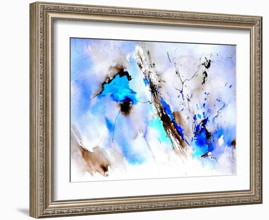 Abstract Blue 236874-Pol Ledent-Framed Art Print