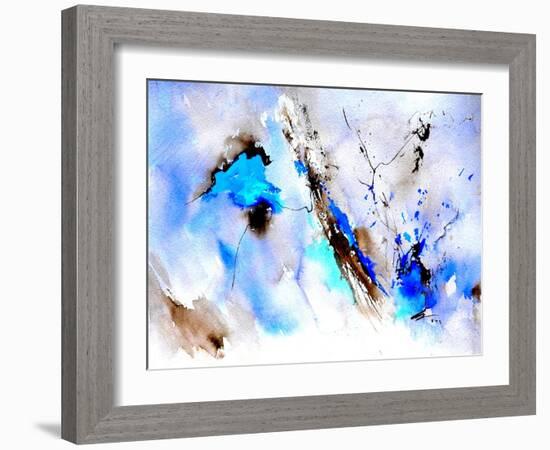 Abstract Blue 236874-Pol Ledent-Framed Art Print