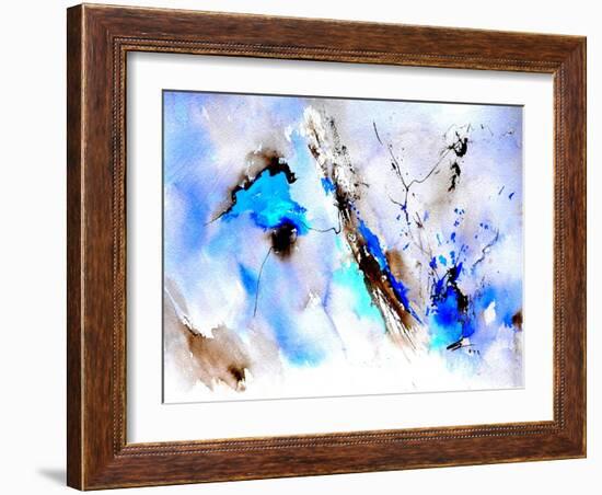 Abstract Blue 236874-Pol Ledent-Framed Art Print