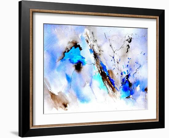 Abstract Blue 236874-Pol Ledent-Framed Art Print