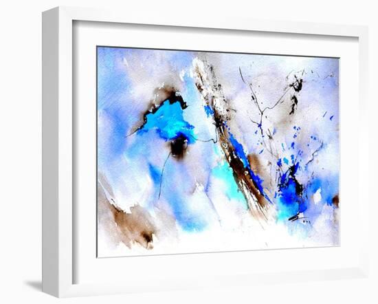 Abstract Blue 236874-Pol Ledent-Framed Art Print