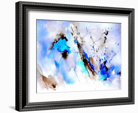 Abstract Blue 236874-Pol Ledent-Framed Art Print