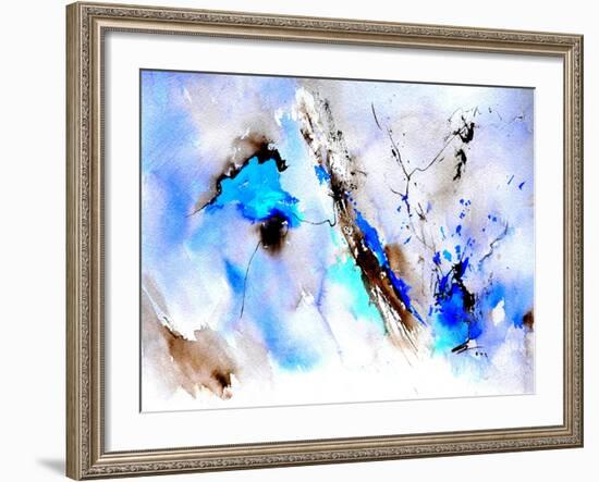 Abstract Blue 236874-Pol Ledent-Framed Art Print