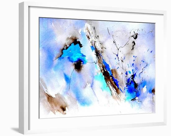 Abstract Blue 236874-Pol Ledent-Framed Art Print